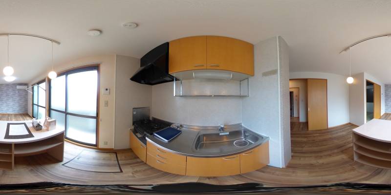 パノラマ画像キッチン