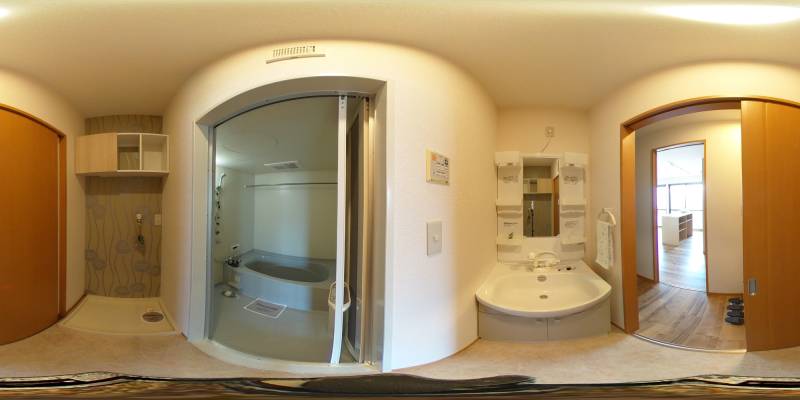 パノラマ画像洗面所