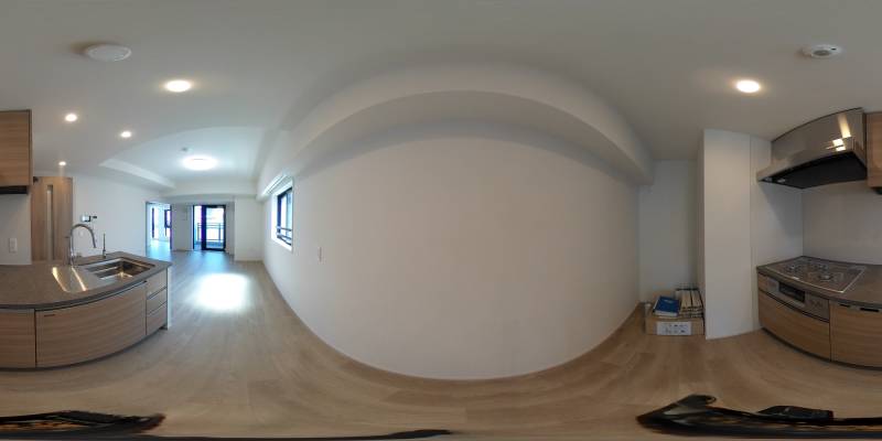 パノラマ画像キッチン