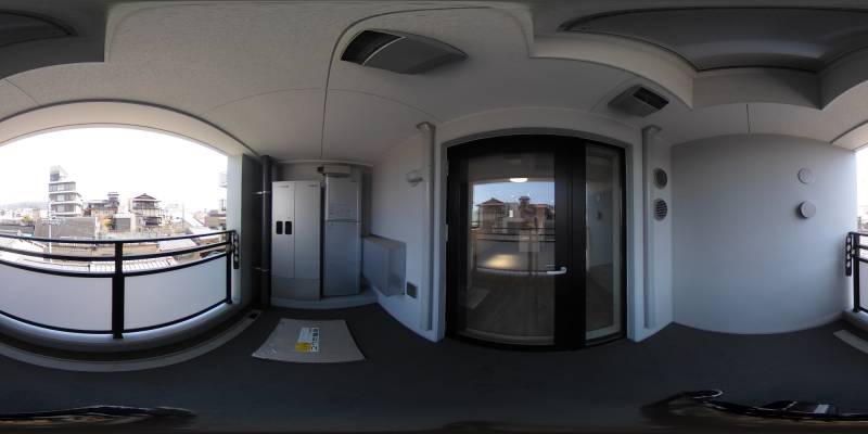 パノラマ画像バルコニー