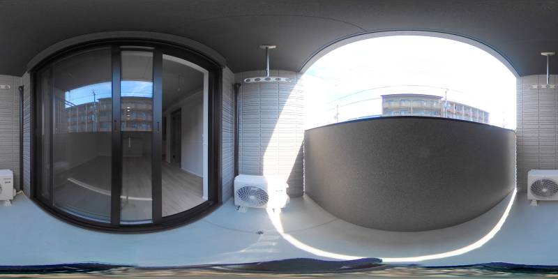 パノラマ画像バルコニー