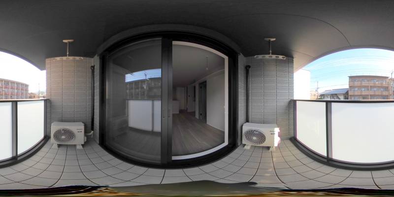 パノラマ画像バルコニー