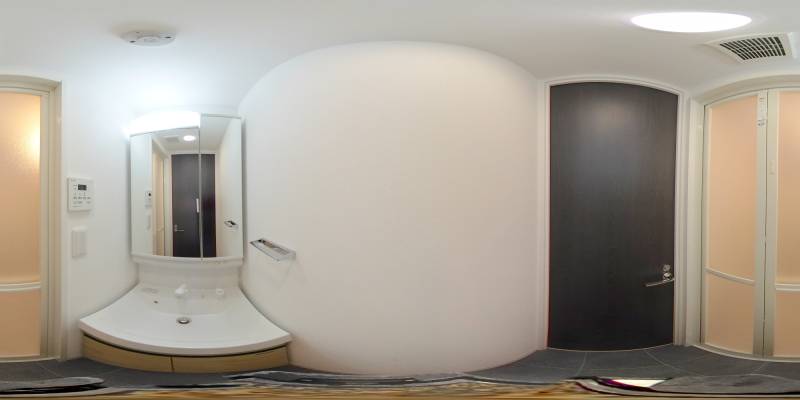 パノラマ画像洗面所