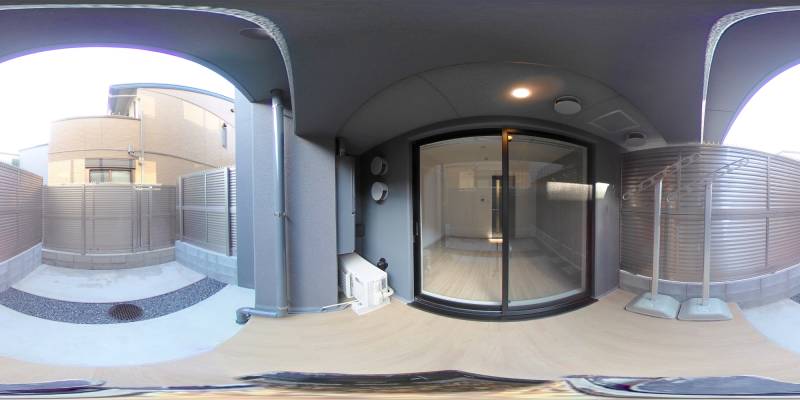 パノラマ画像バルコニー