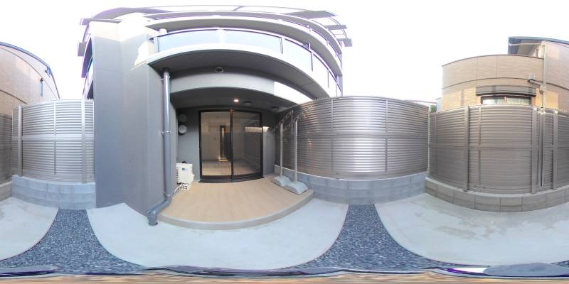 パノラマ画像庭