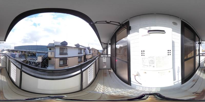 パノラマ画像バルコニー