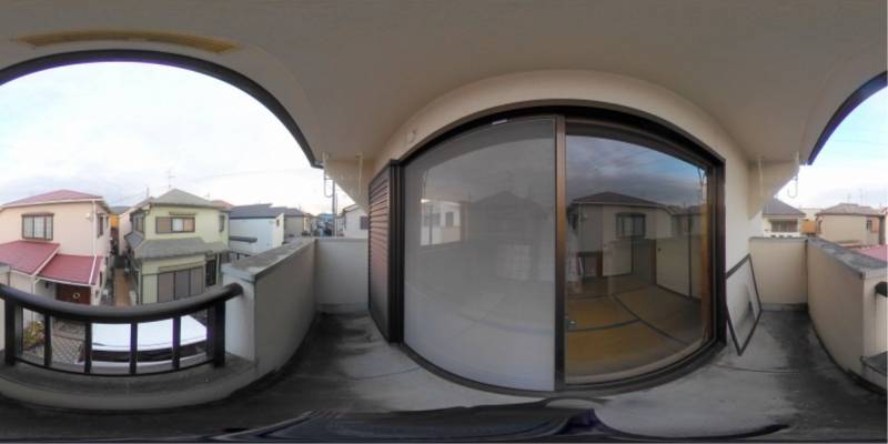 パノラマ画像バルコニー