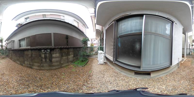 パノラマ画像庭