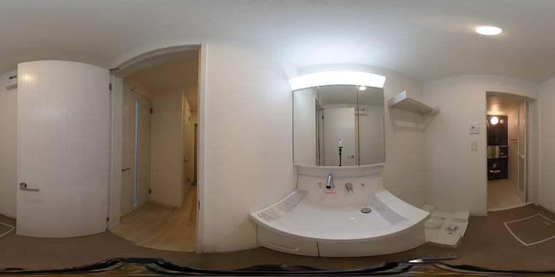 パノラマ画像洗面所