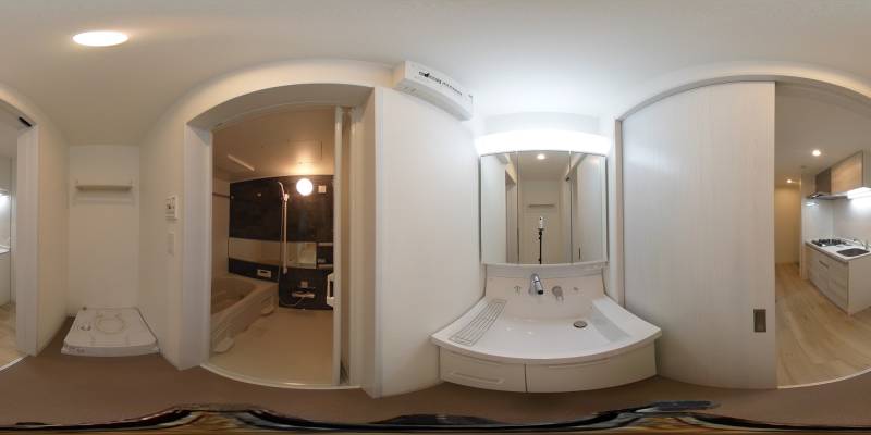 パノラマ画像洗面所