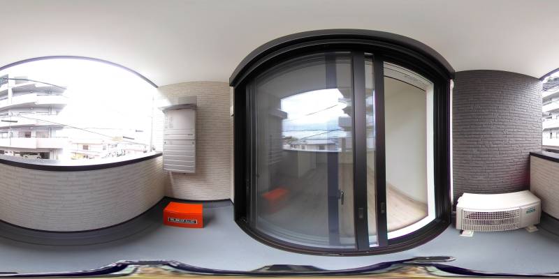 パノラマ画像バルコニー