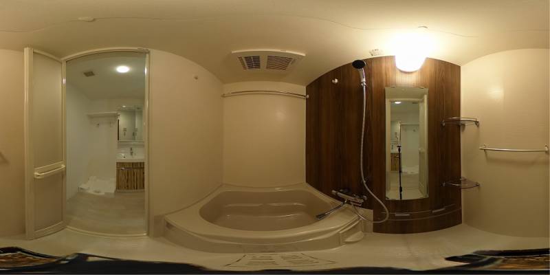 パノラマ画像バスルーム