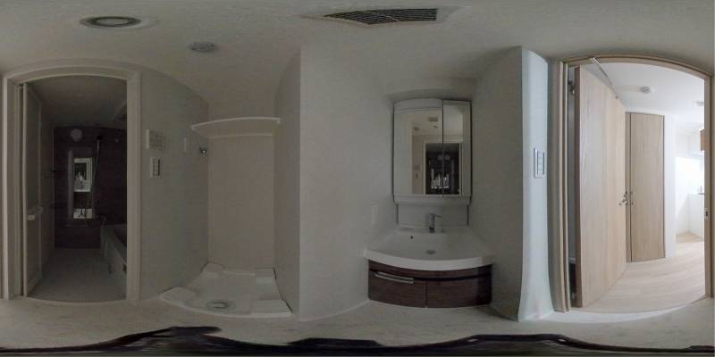 パノラマ画像洗面所