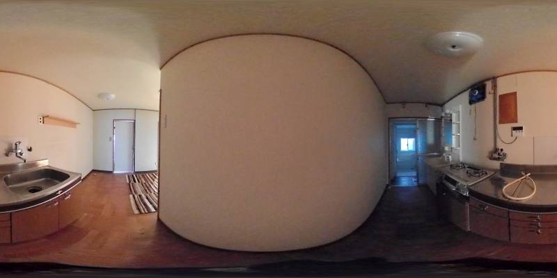 パノラマ画像キッチン