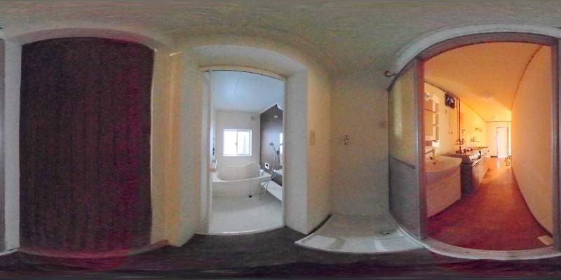 パノラマ画像洗面所