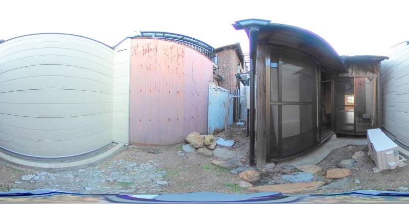 パノラマ画像庭