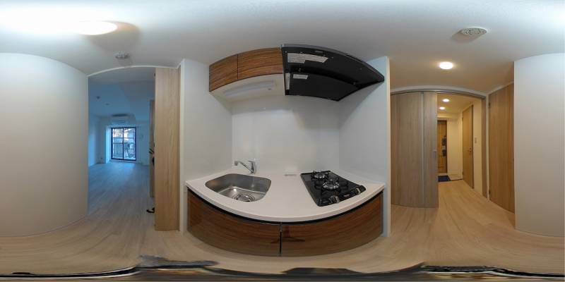 パノラマ画像キッチン