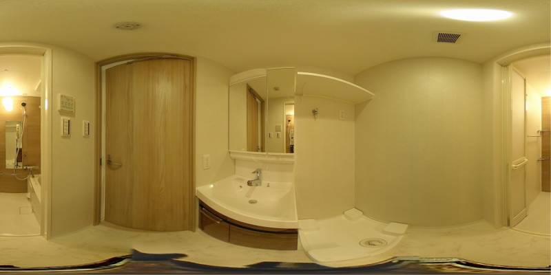 パノラマ画像洗面所