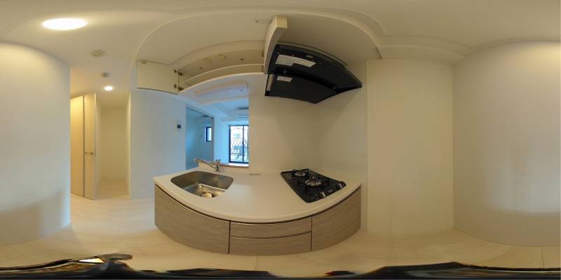 パノラマ画像キッチン