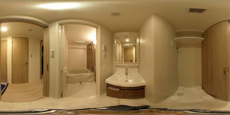 パノラマ画像洗面所