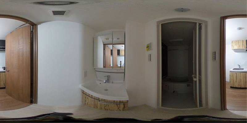 パノラマ画像洗面所