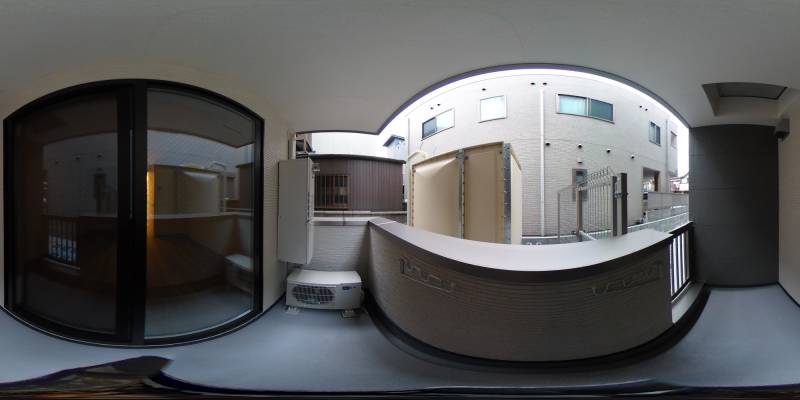 パノラマ画像バルコニー