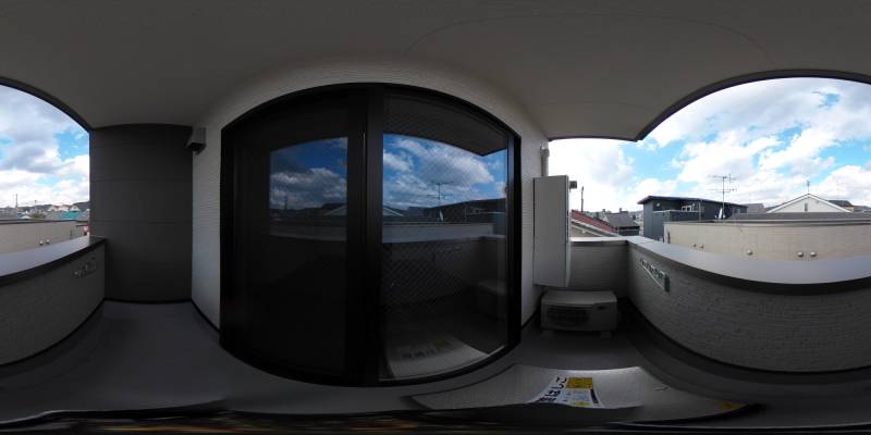 パノラマ画像バルコニー