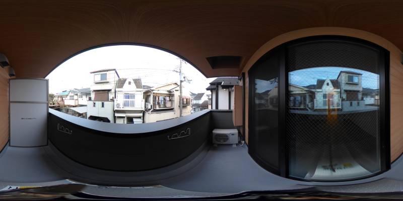 パノラマ画像バルコニー