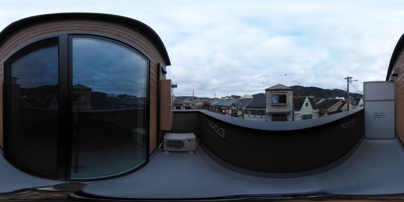 パノラマ画像バルコニー