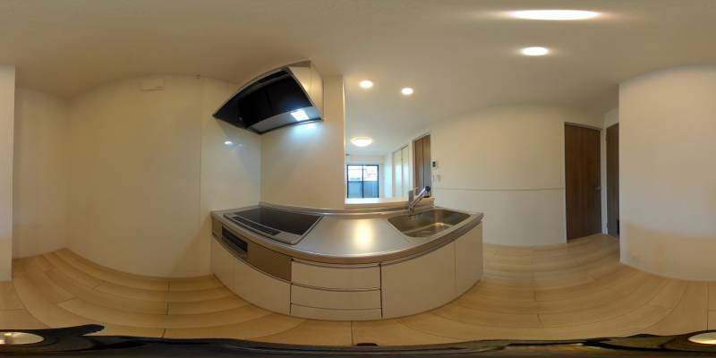 パノラマ画像キッチン