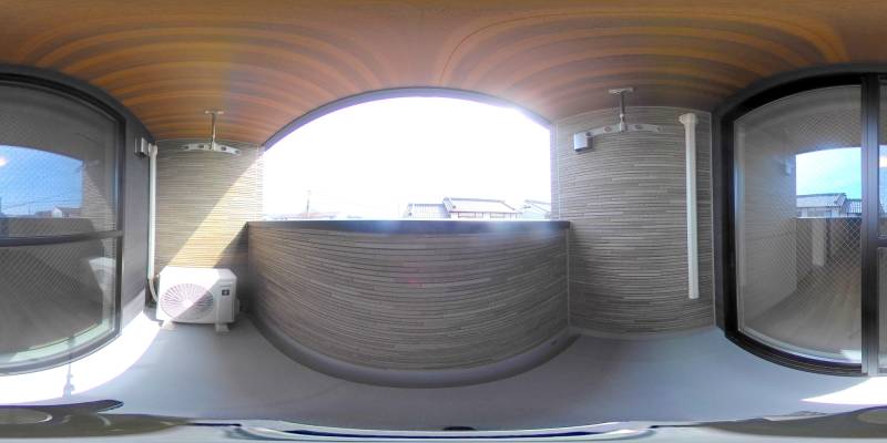 パノラマ画像バルコニー