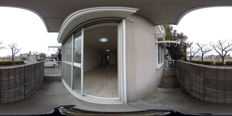 パノラマ画像バルコニー