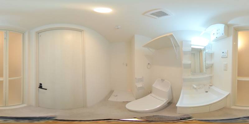 パノラマ画像洗面所