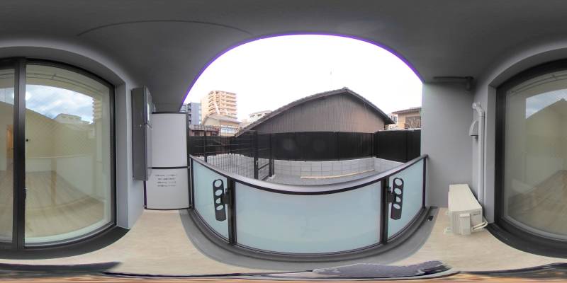 パノラマ画像バルコニー