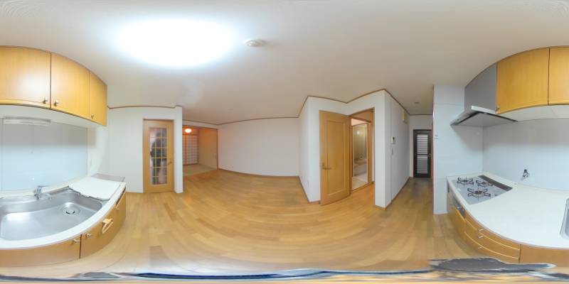 パノラマ画像キッチン