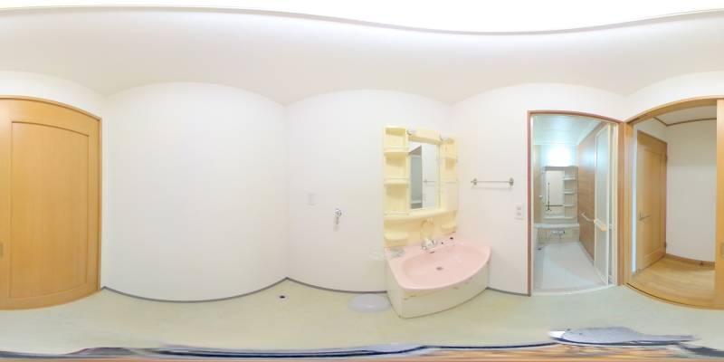 パノラマ画像洗面所