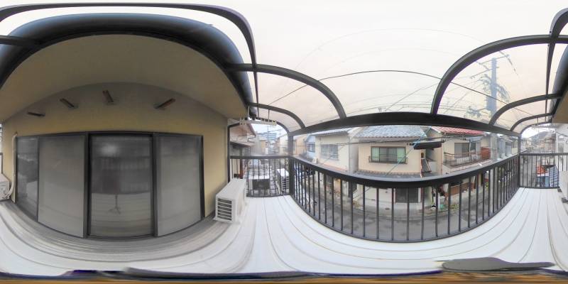 パノラマ画像バルコニー