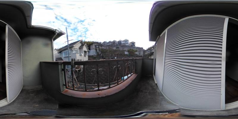 パノラマ画像バルコニー