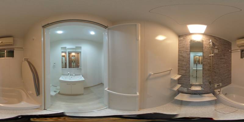 パノラマ画像バスルーム