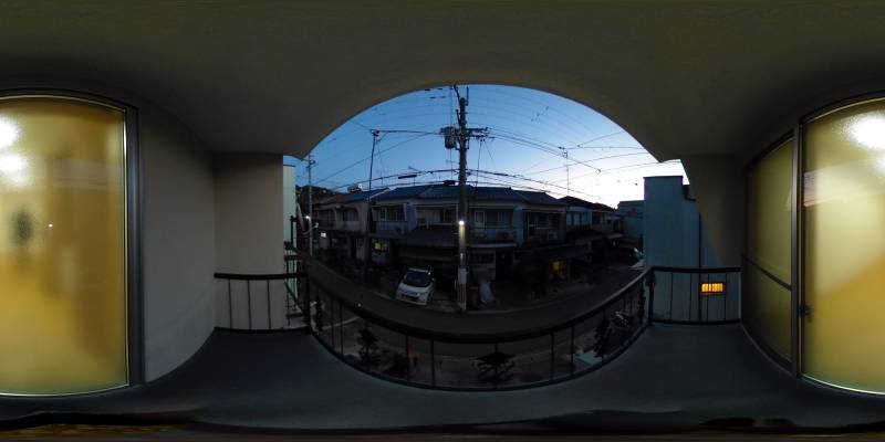 パノラマ画像バルコニー