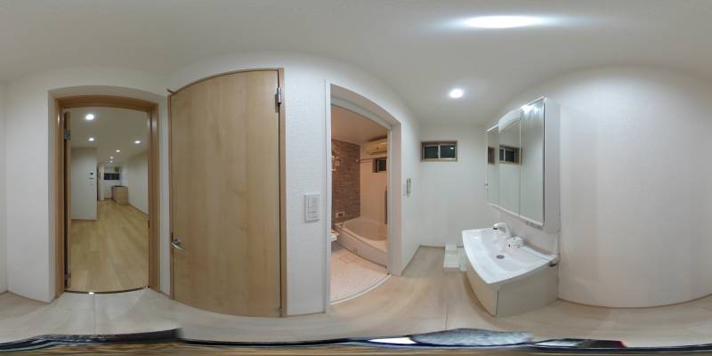 パノラマ画像洗面所