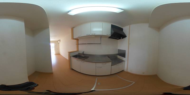 パノラマ画像キッチン