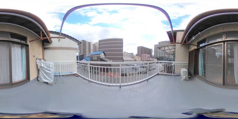 パノラマ画像バルコニー
