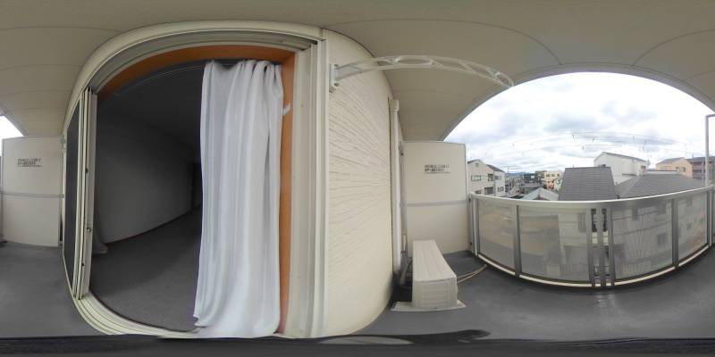 パノラマ画像バルコニー