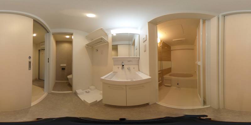 パノラマ画像洗面所