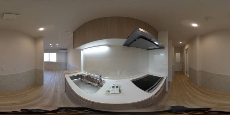 パノラマ画像キッチン