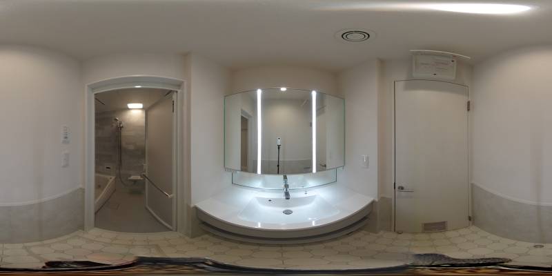 パノラマ画像洗面所