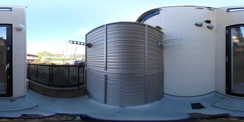 パノラマ画像庭