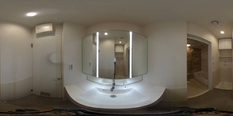 パノラマ画像洗面所