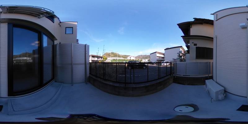 パノラマ画像庭